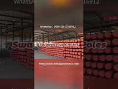 Τι είναι το Swaged Tubular Pole; Προσαρμοσμένο Ζυγισμένο Ηλεκτρικό Πόλο Χάλυβα Πόλος