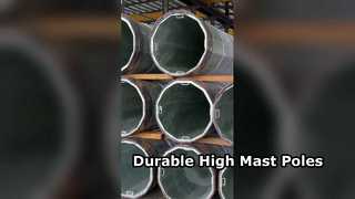 Οδηγός High Mast Poles Stadium Lighting Steel Pole