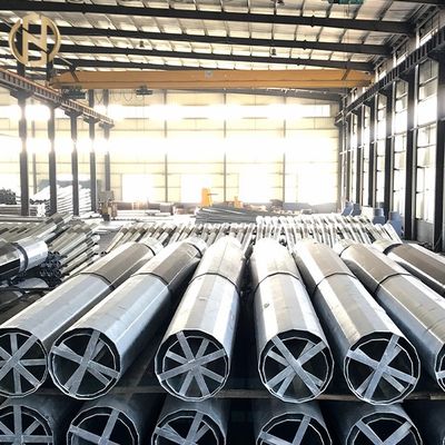 161KV 25mm γαλβανισμένος SS400 οκτάγωνος φωτεινός σηματοδότης Πολωνός ISO10474 ΓΠ