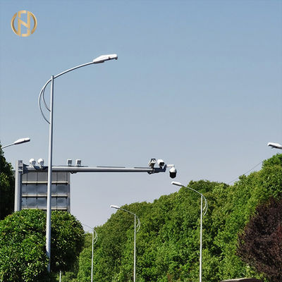 γαλβανισμένος Ip65 φωτεινός σηματοδότης Πολωνός Πολωνού φωτεινών σηματοδοτών βραχιόνων 12m ενιαίος