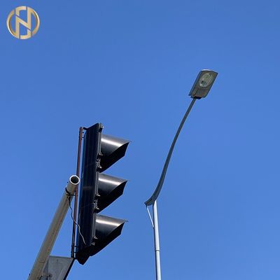 Μετα ευθύς βραχίονας λαμπτήρων εθνικών οδών φωτεινών σηματοδοτών των οδηγήσεων ASTM A123 Q345B