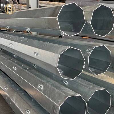 Αγορά Galvanized Octagonal Steel Utility Power Pole for Electrical Infrastructure online manufacture