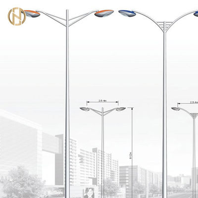 Αγορά Γαλβανισμένος ηλιακός φωτεινός σηματοδότης Πολωνός/χάλυβας ελαφριά θέση Πολωνού/λαμπτήρων με τα ενιαία ή διπλά όπλα online manufacture