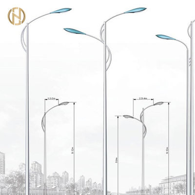 Αγορά 6M 8M 10M 12M οκτάγωνη μορφή Q235B Πολωνού φωτεινών σηματοδοτών/υλικό άξονων Q345B online manufacture