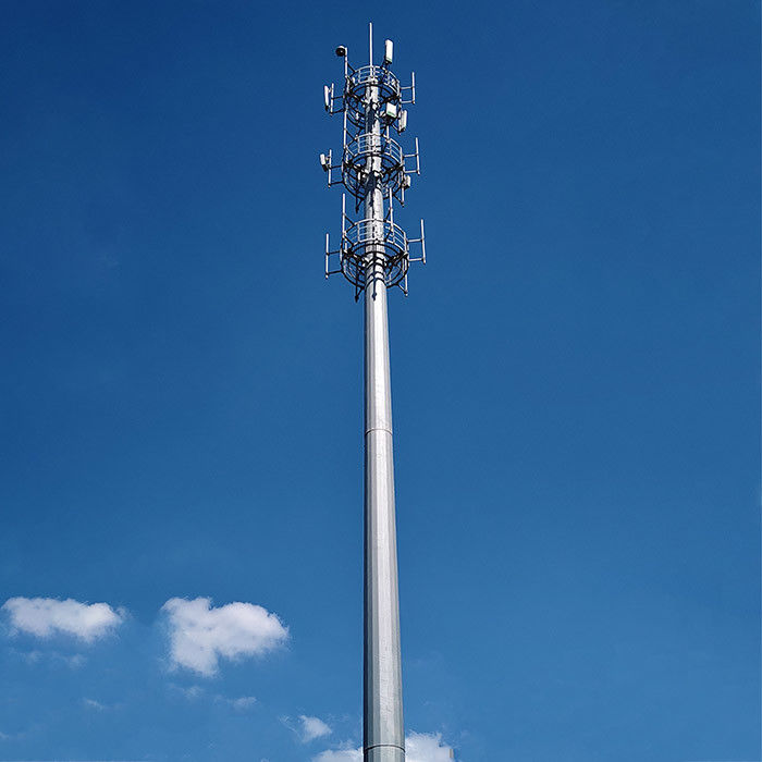 100FT 120FT Αγωνίες τηλεπικοινωνιών Ζεστή βύθιση Ζαλβανισμένη επεξεργασία επιφάνειας και Futao Τηλεπικοινωνίες Υπολογισμός μετά την κάμψη