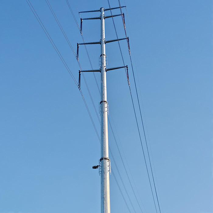 25FT-45FT Οκτάγωνο Πολυγωνικό Ζεστό Ζαλβανισμένο Ηλεκτρική Διανομή Χάλυβα Στύλος Δύναμης