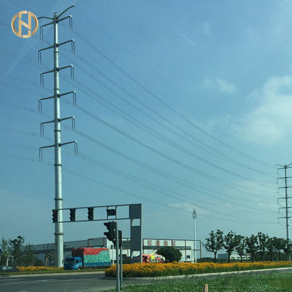 220KV σωληνοειδής μετάδοση Πολωνός 230KV EN Stardand χάλυβα Πολωνού χάλυβα