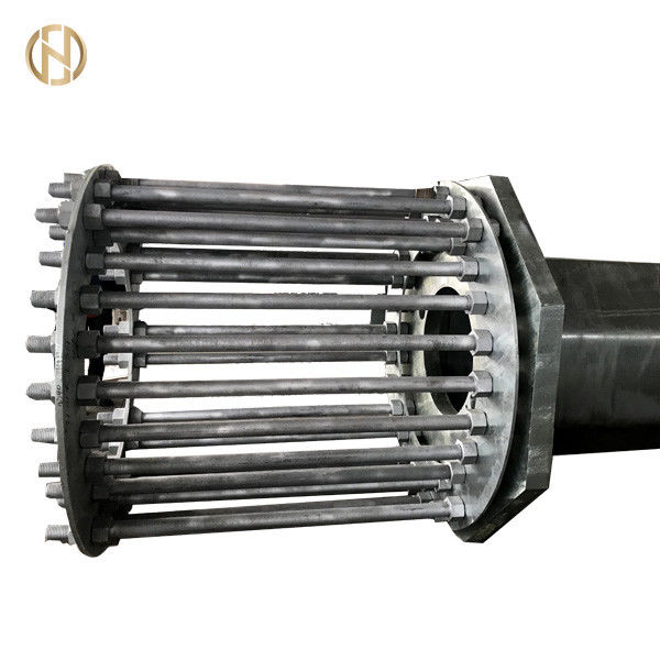 138KV HDG 33M ηλεκτρική χρησιμότητα Πολωνός με Baseplate και το μπουλόνι αγκύρων M42 100FT βαθμός 0-5 105FT
