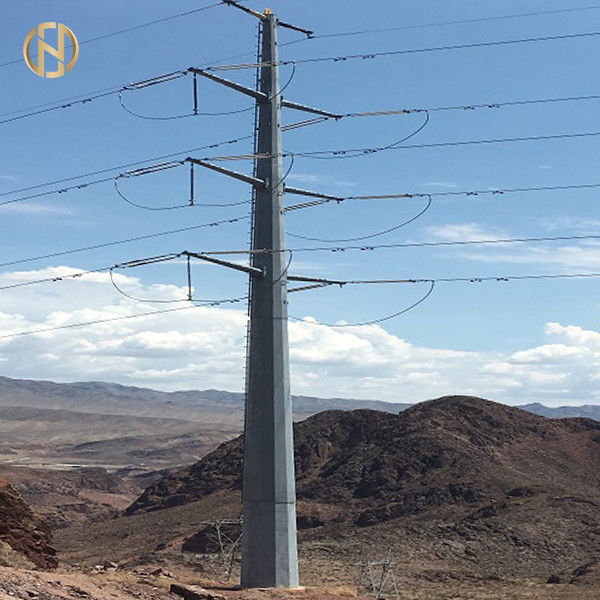 110KV 115KV που γαλβανίζεται υλική μακριά ζωή υπηρεσιών Πολωνού Q460C δύναμης χάλυβα