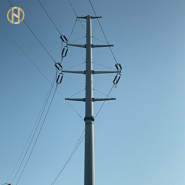 138KV HDG 33M ηλεκτρική χρησιμότητα Πολωνός με Baseplate και το μπουλόνι αγκύρων M42 100FT βαθμός 0-5 105FT