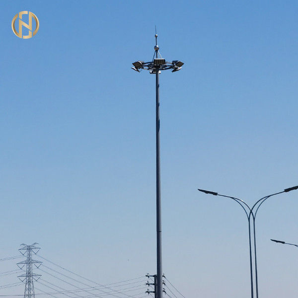 80FT 85FT 90FT υψηλός ιστών πύργος ιστών Πολωνού υψηλός που εγκαθίσταται στο στάδιο