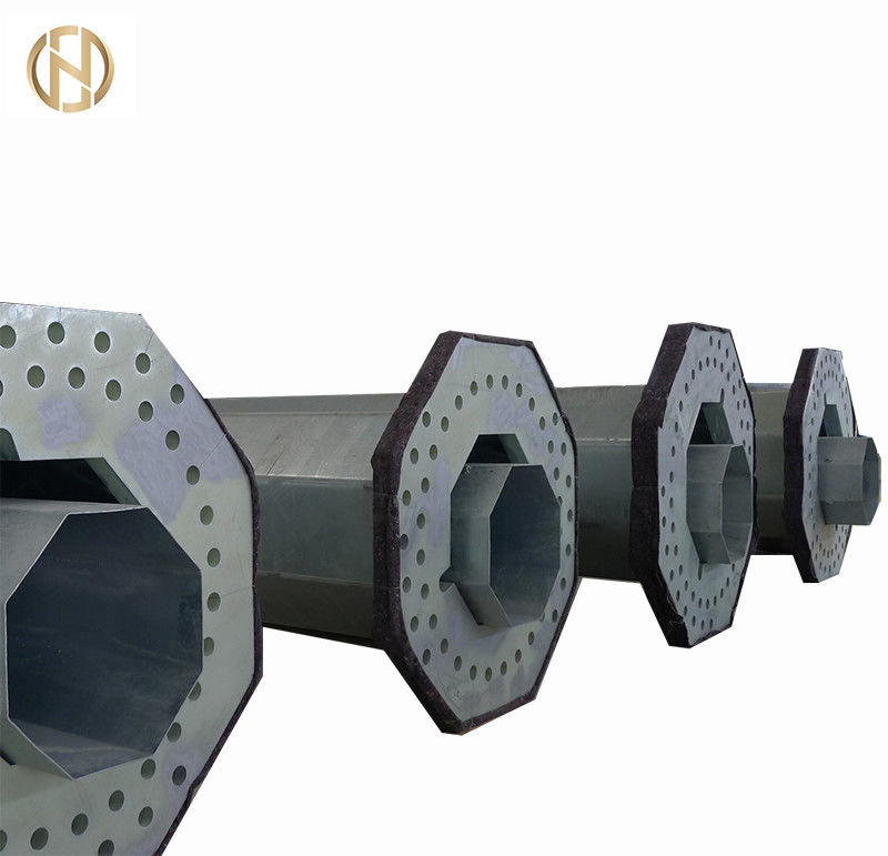 Τηλεπικοινωνιακοί στύλοι 100FT 120FT ASTM A572 GR65 Steel Hot Dip Galvanized