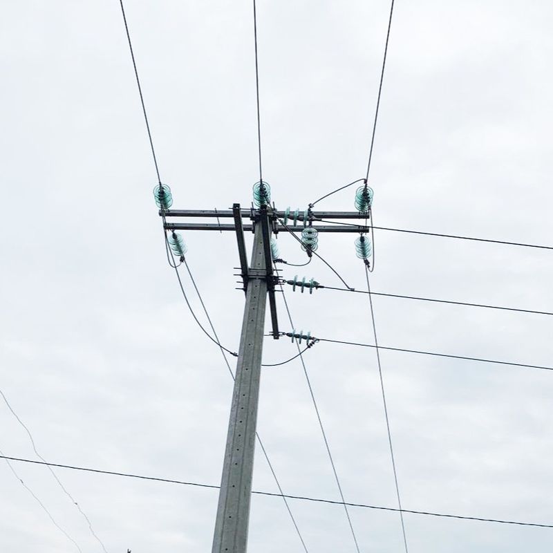 διαγώνιο σκέλος χάλυβα 8000D 12KV 35KV Πολωνός γαλβανισμένο εξαρτήματα για το πρόγραμμα δύναμης