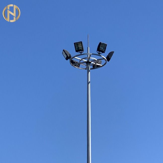 Q345 2.5mm 30m ηλιακός οδών φωτισμός ιστών λαμπτήρων υψηλός με την αναρρίχηση της σκάλας
