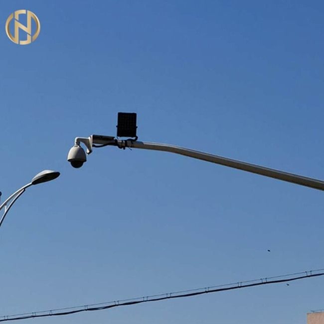 SGS Q345 8M κάμερα CCTV ασφάλειας που τοποθετεί τον άνευ ραφής χάλυβα Πολωνού