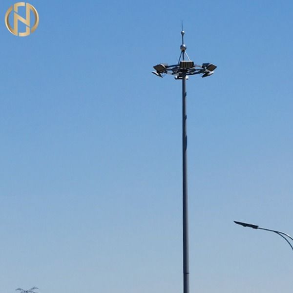 Q345 καυτή εμβύθιση Polygonal υψηλού Πολωνού ιστών που γαλβανίζεται για τον οδηγημένο φωτεινό σηματοδότη